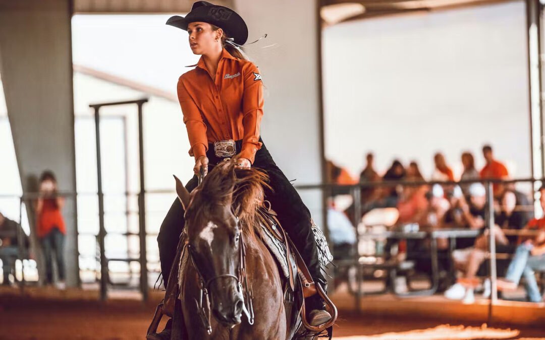 Dutch equestrian rider in Oklahoma