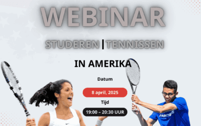 Webinar studeren en tennissen in Amerika
