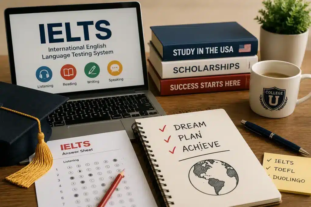 IELTS-test voor internationale student-athletes die in Amerika willen studeren